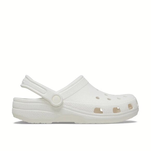 NEW Crocs - Women's Size 10, Classic Glitter Clog - White - Picture 5 of 7